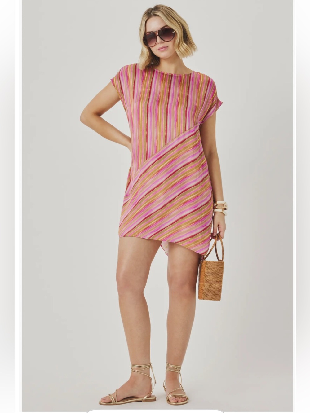 NWT Splendid Kelsea Striped Shift Dress Size Small
